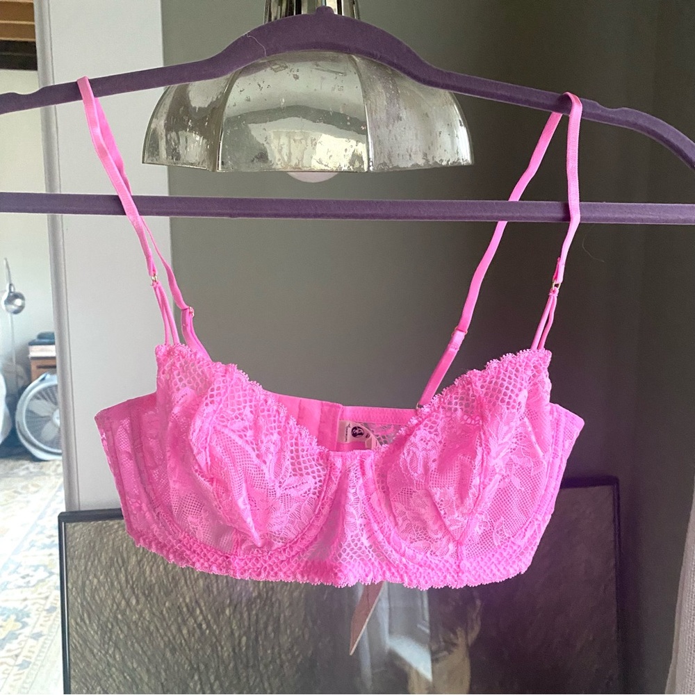 Free People Pink Lace Bralette